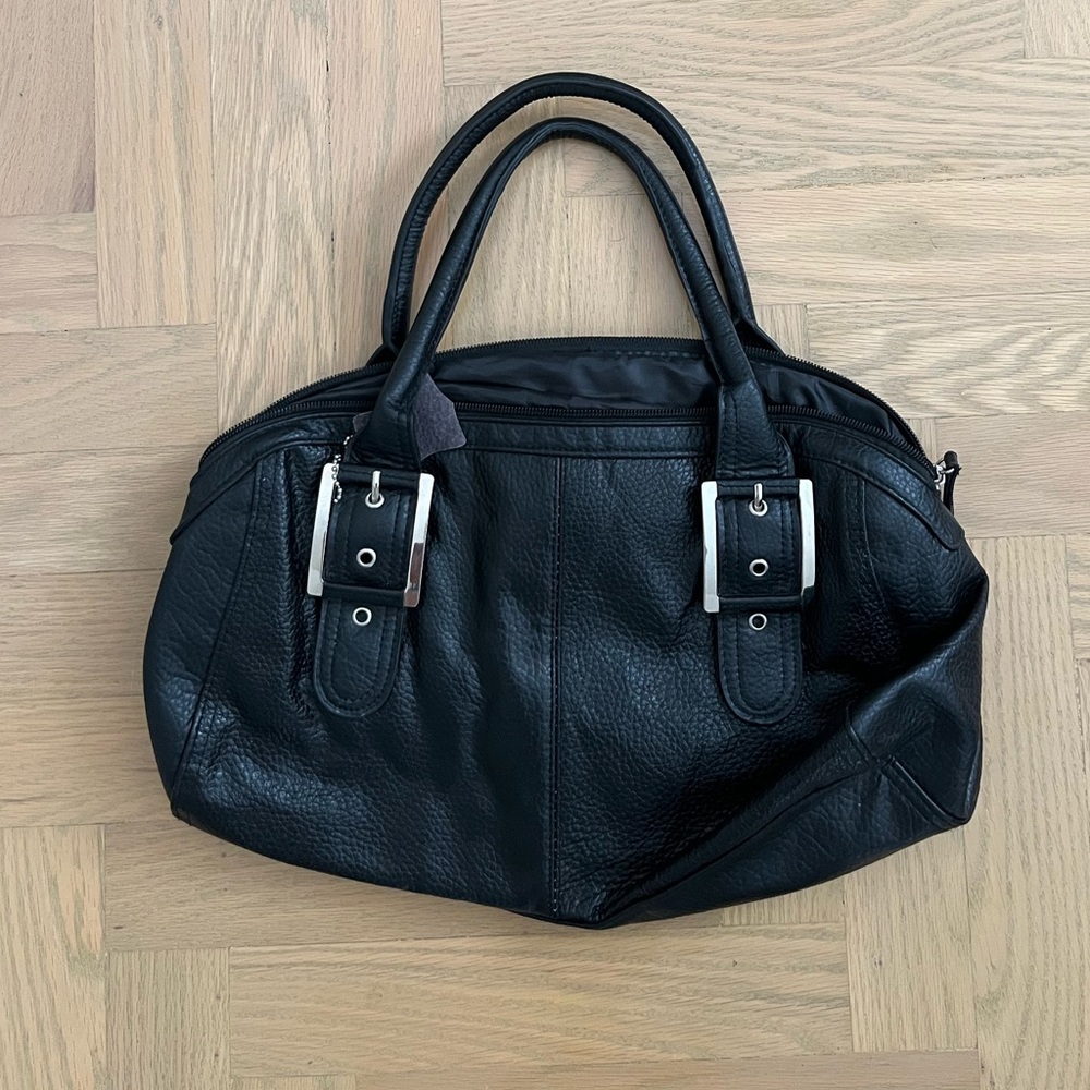 Black Leather Handbag